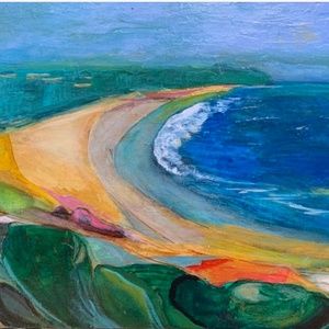 Original Painting on Canvas board  "Save our Oceans"